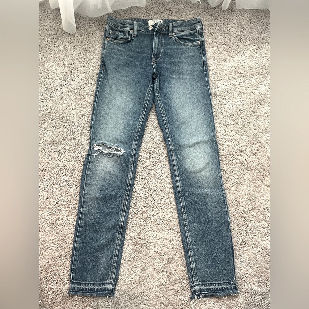 Free People Medium Wash Denim Jeans